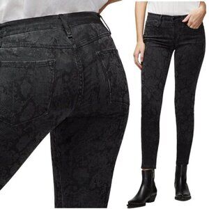 FRAME Denim Le Skinny De Jeanne Tonal Python Womens Size 26